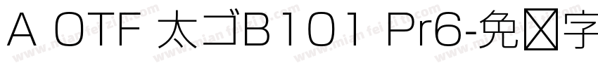 A OTF 太ゴB101 Pr6字体转换
